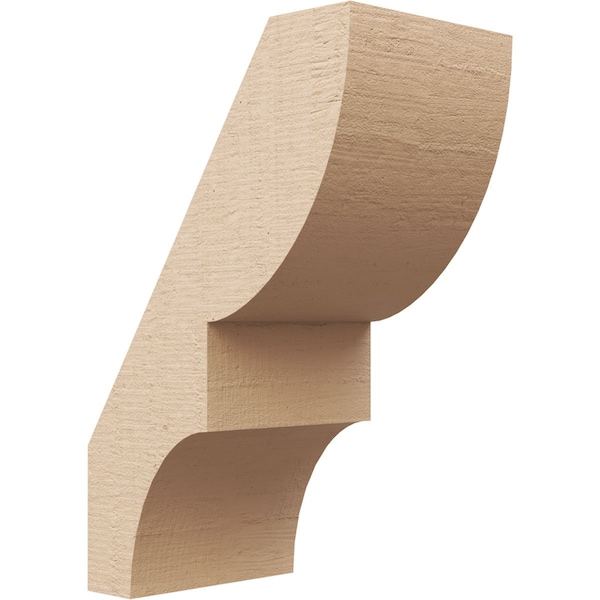 Ekena Millwork 5-inch W x 8-inch D x 12-inch H Ridgewood Rough Cedar Woodgrain TimberThane Knee Brace, Primed BRCUR05X08X12RIDRCPR - main